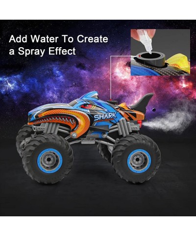 1:16 2.4 GHz All Terrain Remote Control Monster Truck RC Truck 2 Rechargeable Batteries for 80 Mins Play Spray Remote Control...