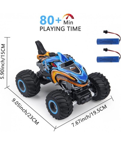 1:16 2.4 GHz All Terrain Remote Control Monster Truck RC Truck 2 Rechargeable Batteries for 80 Mins Play Spray Remote Control...