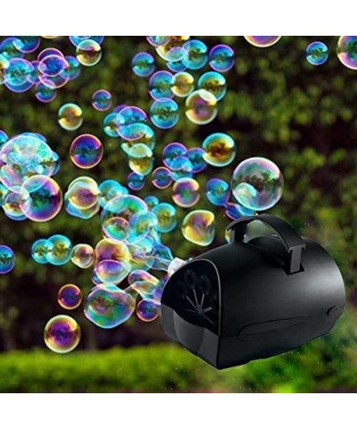 LAWS40661421A Portable Hubble Bubble Blowing Machine Bubble Maker with Battery or Adapter for Indoors & Outdoors Parties Disc...