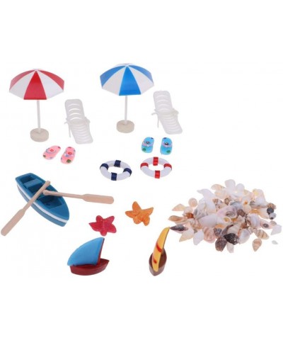 Beach Style Miniature Ornament Kits for DIY Fairy Garden Dollhouse Decoration $24.15 Dollhouse Accessories