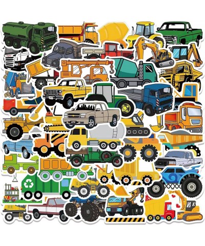 50PCS Excavator Engineering Truck Stickers Construction Vehicle Waterproof Laptop Stickers Decals for Water Bottle Skateboard...