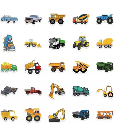 50PCS Excavator Engineering Truck Stickers Construction Vehicle Waterproof Laptop Stickers Decals for Water Bottle Skateboard...