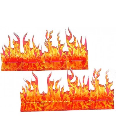 Wall of Fire Miniature (Set of 8) Spell Effects Flame Terrain for D&D Dungeons and Dragons Pathfinder and Other Tabletop RPG ...