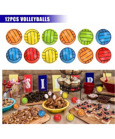 98 PCS Volleyball Party Favors Volleyball Keychains Bracelet Stickers Goodie Bags For Volleyball Theme Party Club Team Gift C...