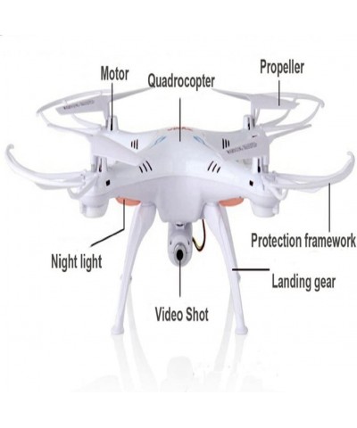 X5SW Explorers2 2.4G 4CH 6-Axis Gyro RC Headless Quadcopter with 2MP HD WiFi Camera (FPV) White FPV Drone $104.32 Hobby RC Qu...