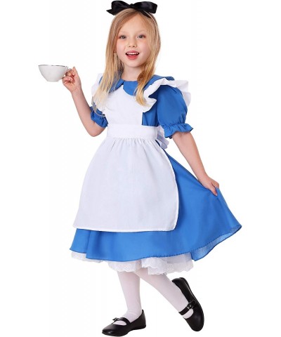 Deluxe Toddler Alice in Wonderland Costume Alice in Wonderland Dress for Girls $64.79 Kids' Costumes