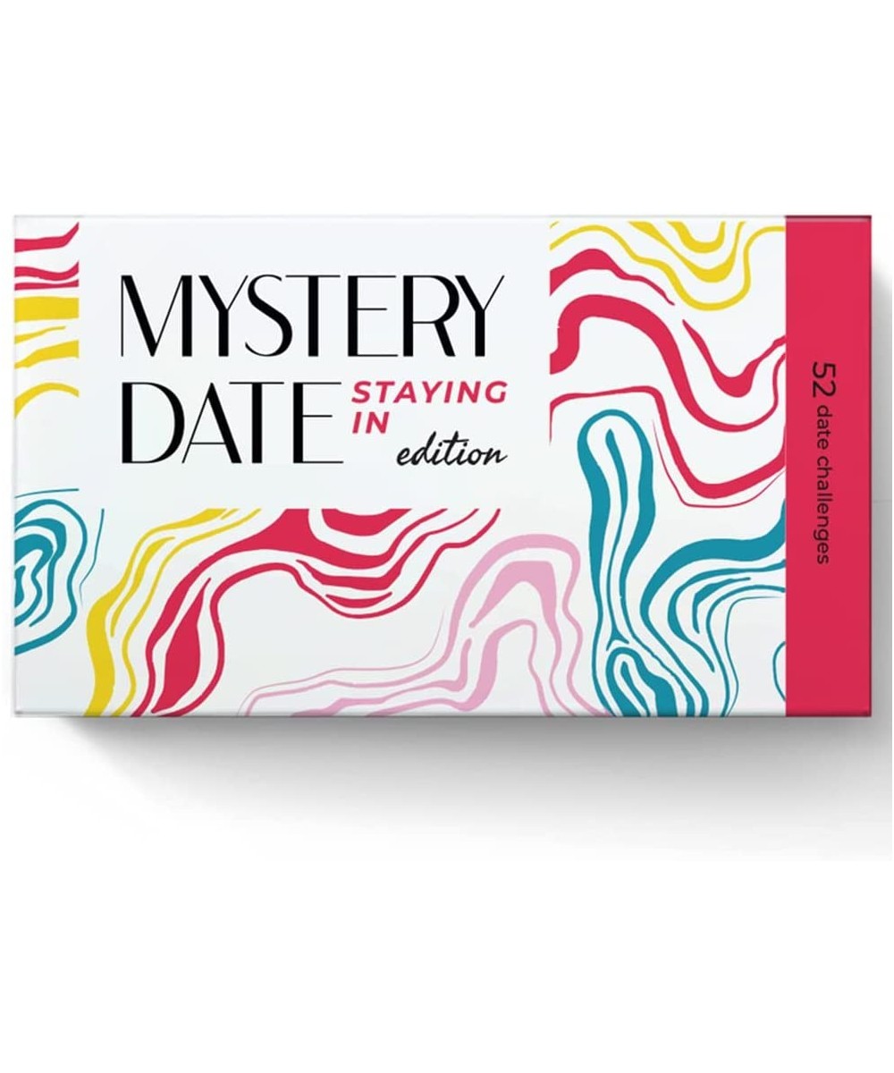 Mystery Date Staying in Edition - 52 Scratch Off at-Home Date Idea Cards with 52 Conversation Starters $28.10 Card Games