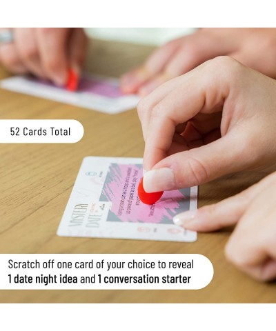 Mystery Date Staying in Edition - 52 Scratch Off at-Home Date Idea Cards with 52 Conversation Starters $28.10 Card Games