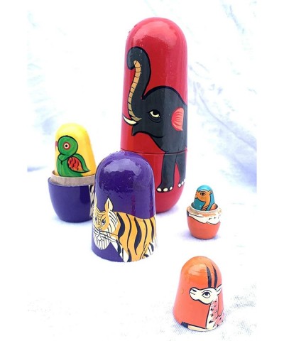 Animal Nesting Doll Russian Doll (Red) $20.86 Nesting Dolls