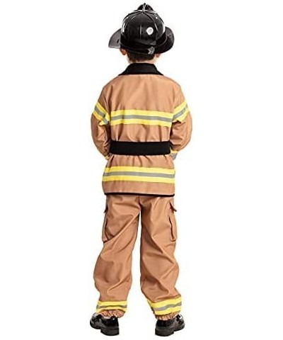 Child Unisex Brown Fireman Costume for Halloween dress up-M $57.72 Kids' Costumes