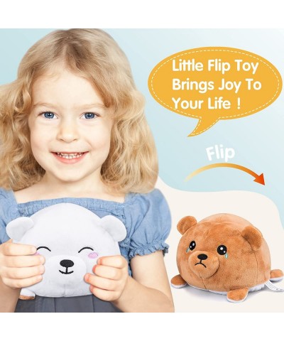 Double-Sided Flip Plush Toy Reversible Polar Bear Stuffed Animal Mood Plush Flip Show Your Mood at All Times (Bear) $18.04 St...