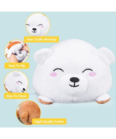 Double-Sided Flip Plush Toy Reversible Polar Bear Stuffed Animal Mood Plush Flip Show Your Mood at All Times (Bear) $18.04 St...