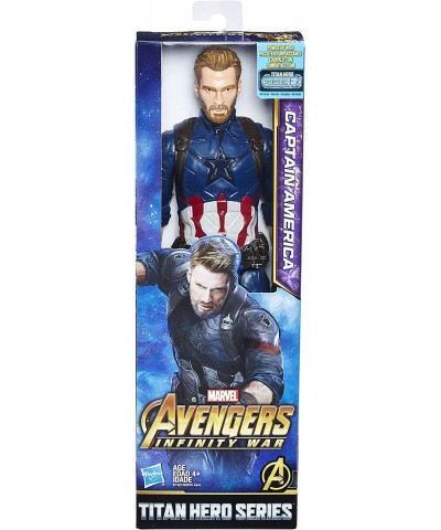 Marvel Infinity War Titan Hero Series Captain America with Titan Hero Power FX Port $18.64 Action Figures