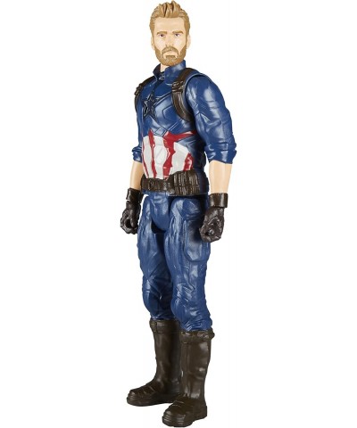 Marvel Infinity War Titan Hero Series Captain America with Titan Hero Power FX Port $18.64 Action Figures