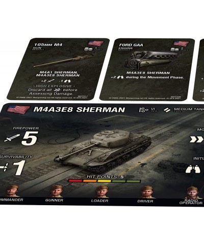 World of Tanks: American M4A3E8 Sherman Eazy 8" - Wave 7 Medium Tank Expansion Miniatures Game $27.57 Board Games