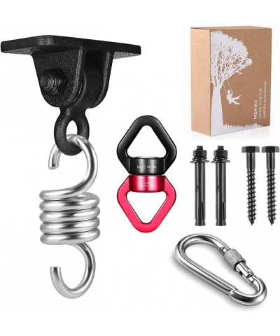 Heavy Duty Hanging Kit Swing Hangers and Hammock Spring and 360 Smooth Swing Swivel Spinner Kglobal Swivel Hook and Locking S...