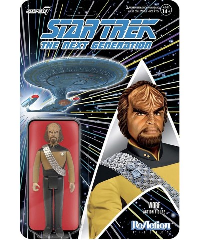 Star Trek: The Next Generation: Worf Reaction Figure Multicolor std $24.02 Action Figures