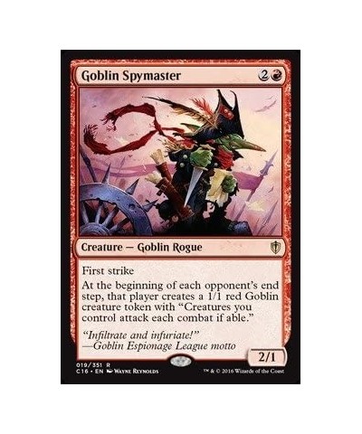 Goblin Spymaster (019/351) - Commander 2016 $13.46 Card Games