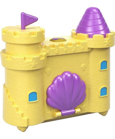 Pocket World Surf ‘n’ Sandventure Sandcastle-shaped Compact with Micro Polly and Shani dolls Surprise Reveals Dolphin and mor...