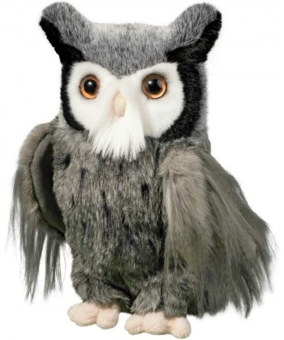 Samuel Gray Horned Owl Plush Stuffed Animal $46.53 Stuffed Animals & Teddy Bears