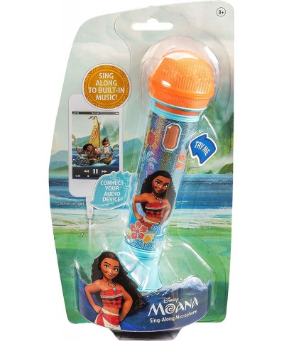 Moana Karaoke Sing Along Microphone for Kids Built in Music Flashing Lights Pretend Mic Toys for Kids Karaoke Machine Connect...