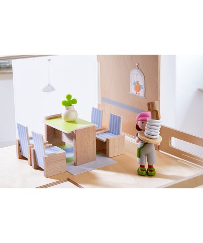 Little Friends Dining Room - Wooden Dollhouse Furniture for 4" Bendy Dolls $44.02 Dollhouse Accessories