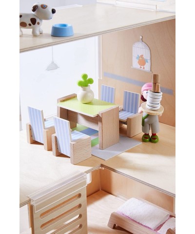 Little Friends Dining Room - Wooden Dollhouse Furniture for 4" Bendy Dolls $44.02 Dollhouse Accessories