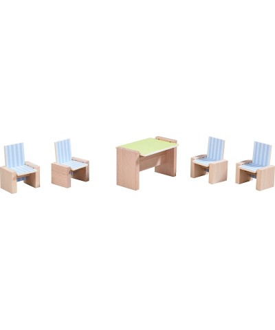 Little Friends Dining Room - Wooden Dollhouse Furniture for 4" Bendy Dolls $44.02 Dollhouse Accessories