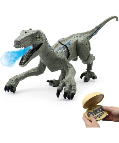 Remote Control Dinosaur Toys Electronic Walking Robot Dinosaur with Realistic Roaring Sound Mist Spraying & Demo Function Pro...