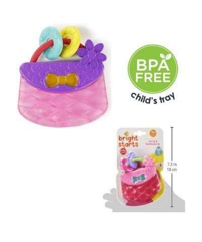 Carry & Teethe Purse Chillable Teether Toy Ages 3 months + Pretty in Pink $12.05 Baby Teether Toys