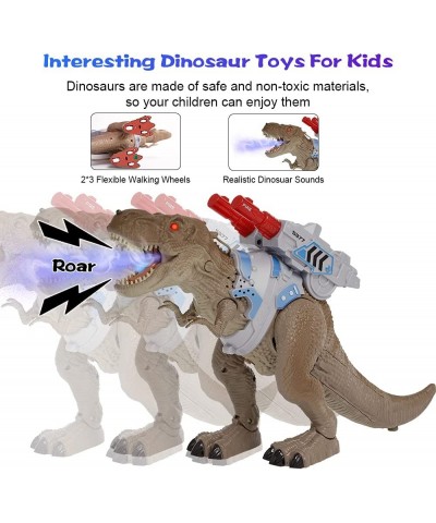 Remote Control Dinosaur Pistol Toys for Kids Jurassic Dinosaur Toy Spraying and React to Shooting Walking Movement LED Lights...