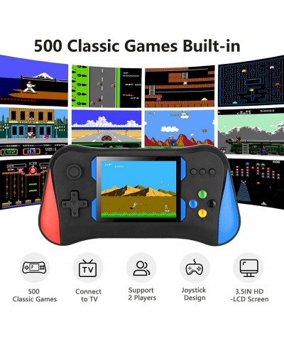 Handheld Game Console 500 Classical Games Retro Video Games Player 3.5' Color Screen Support for Two Players Connecting TV Re...