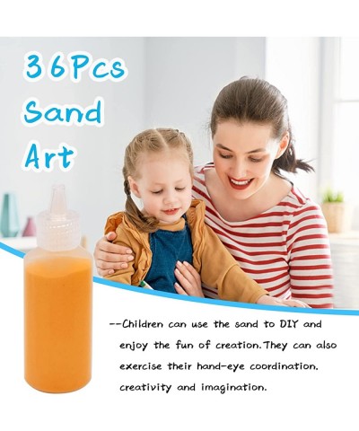 36 Pcs Art Sand Sand Arts and Crafts Kit Scenic Sand for Kids' Painting Sand Play DIY Drawing Sandbox for Decorative Wedding ...