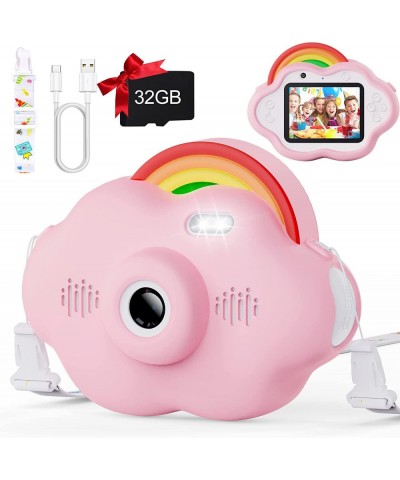 Upgrade Kids Selfie Camera Christmas Birthday Gifts for Boys&Girls Age 3-9 HD Digital Video Rainbow Camera for Toddler Portab...