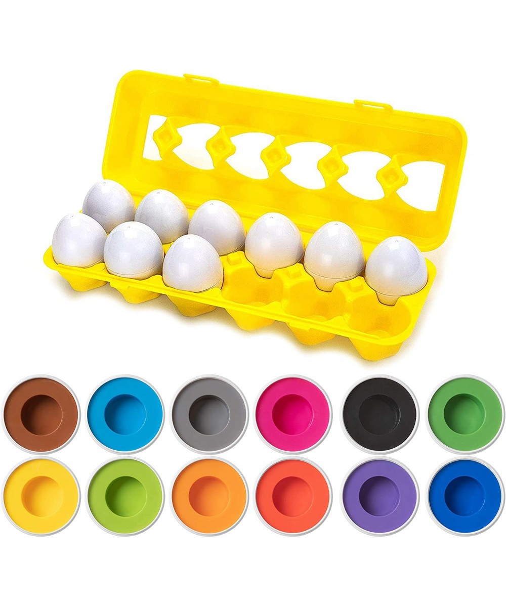 Color Matching Egg Toy - Color Recognition Learning Toy for Toddlers - Pretend Play - Preschool Game - Montessori Education -...