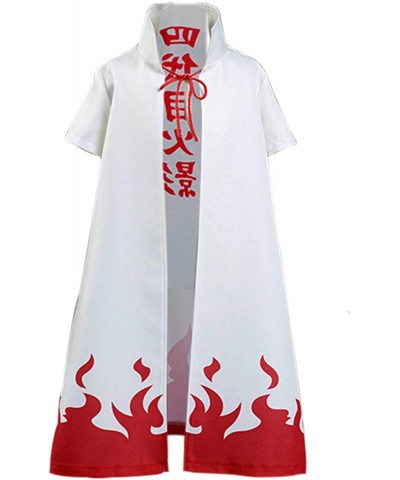 Kids 4th Hokage Cloak Jacket Robe Minato Namikaze Cape Kimono Anime Cosplay Costume Outfit $42.26 Kids' Costumes