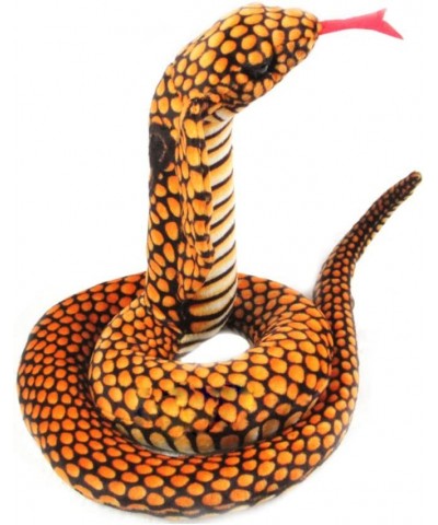 31 Inches Realistic Orange Cobra Snake Plush Stuffed Animal Toy Soft Doll Prank Gift for Friends $26.54 Stuffed Animals & Ted...