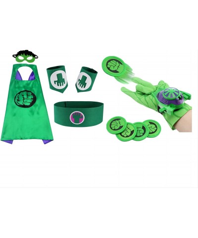 Superhero Cosplay Set With Cloak Mask Wrist Launcher Glove Belt And 2 Handguards For 3-14 Year Old Kids $44.38 Kids' Costumes