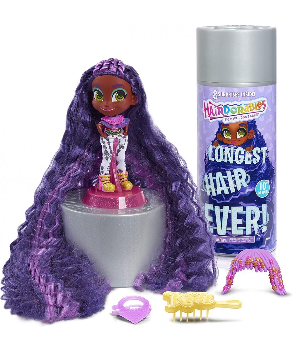 Hairdorables Longest Hair Ever! Kali Includes 8 Surprises 10-Inches of Hair to Style Purple $40.00 Dolls