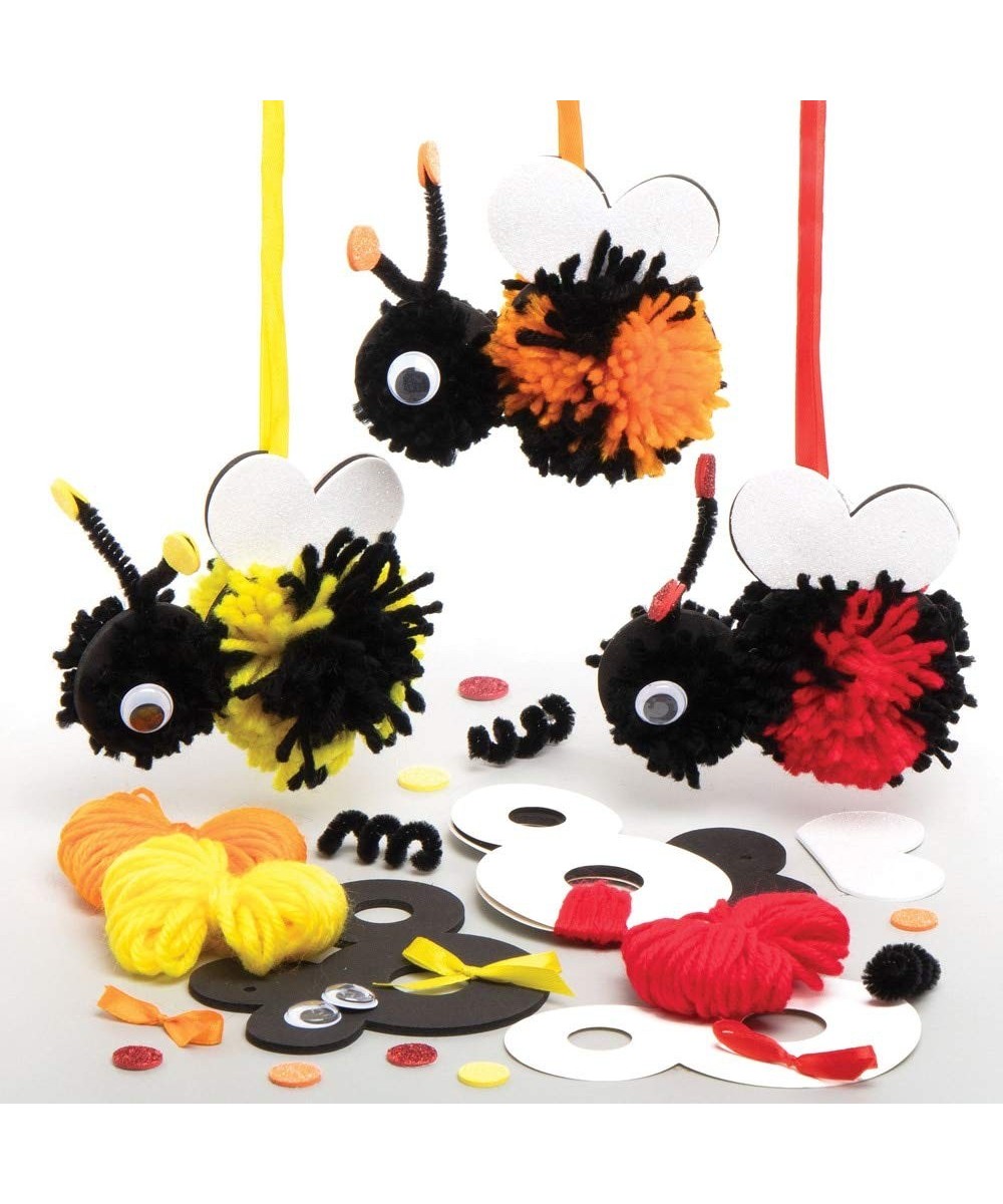 AT803 Bumble Bee Pom Pom Kits - Pack of 3 Creative Art and Craft Supplies for Kids to Make $17.05 Kids' Drawing & Writing Boards