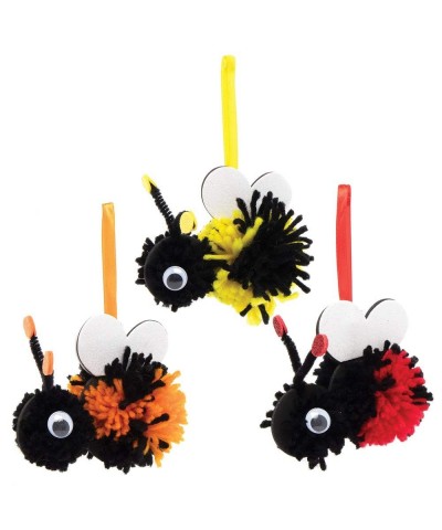 AT803 Bumble Bee Pom Pom Kits - Pack of 3 Creative Art and Craft Supplies for Kids to Make $17.05 Kids' Drawing & Writing Boards