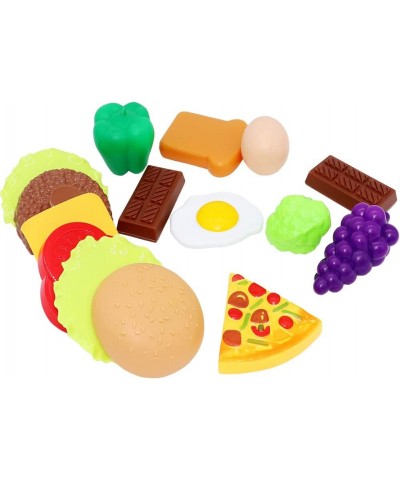 50Pcs Pretend Food Set Fake Plastic Fruit Vegetable Kitchen Food Toys for Toddlers Kids $21.52 Toy Kitchen Products