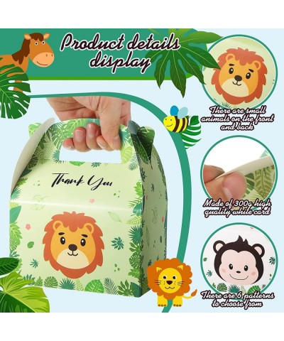 24 Pcs Zoo Party Box Safari Party Favor for Kids Baby Jungle Animal Party Bags Treat Boxes Goodie Bags Safari Themed Birthday...