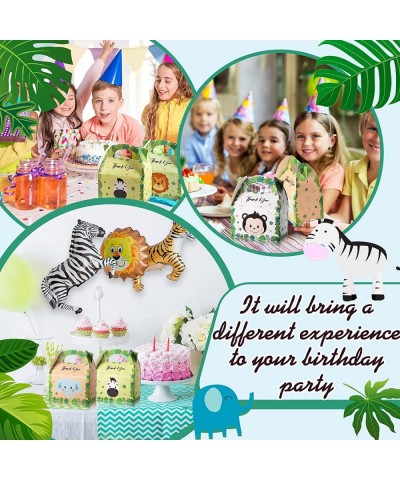 24 Pcs Zoo Party Box Safari Party Favor for Kids Baby Jungle Animal Party Bags Treat Boxes Goodie Bags Safari Themed Birthday...