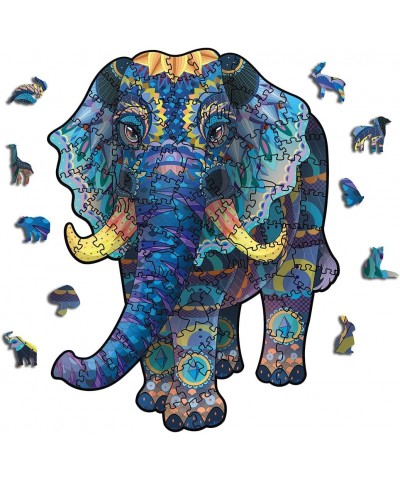 Wooden Puzzles Jigsaw for Adults Elephant Shaped Wood Cut Puzzles 6.3 X 8.2 Inches (16 X 21 cm) 100 Pieces $24.53 Jigsaw Puzzles