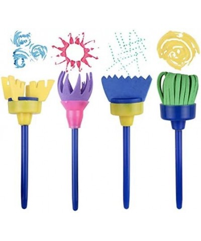 Washable Paint Brushes Set for Toddler Kids Early Learning Toys Finger Paints sponges Art Supplies Gifts -nontoxic-100% Baby ...