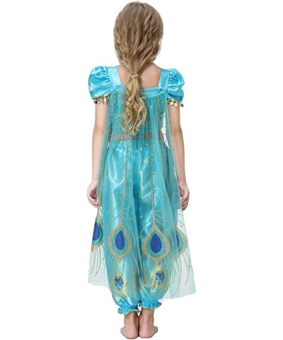 Girls Halloween Aladdin Jasmine Costume Arabian Princess Dress up Cosplay Party Outfits Kids Belly Dancewear $22.62 Kids' Cos...