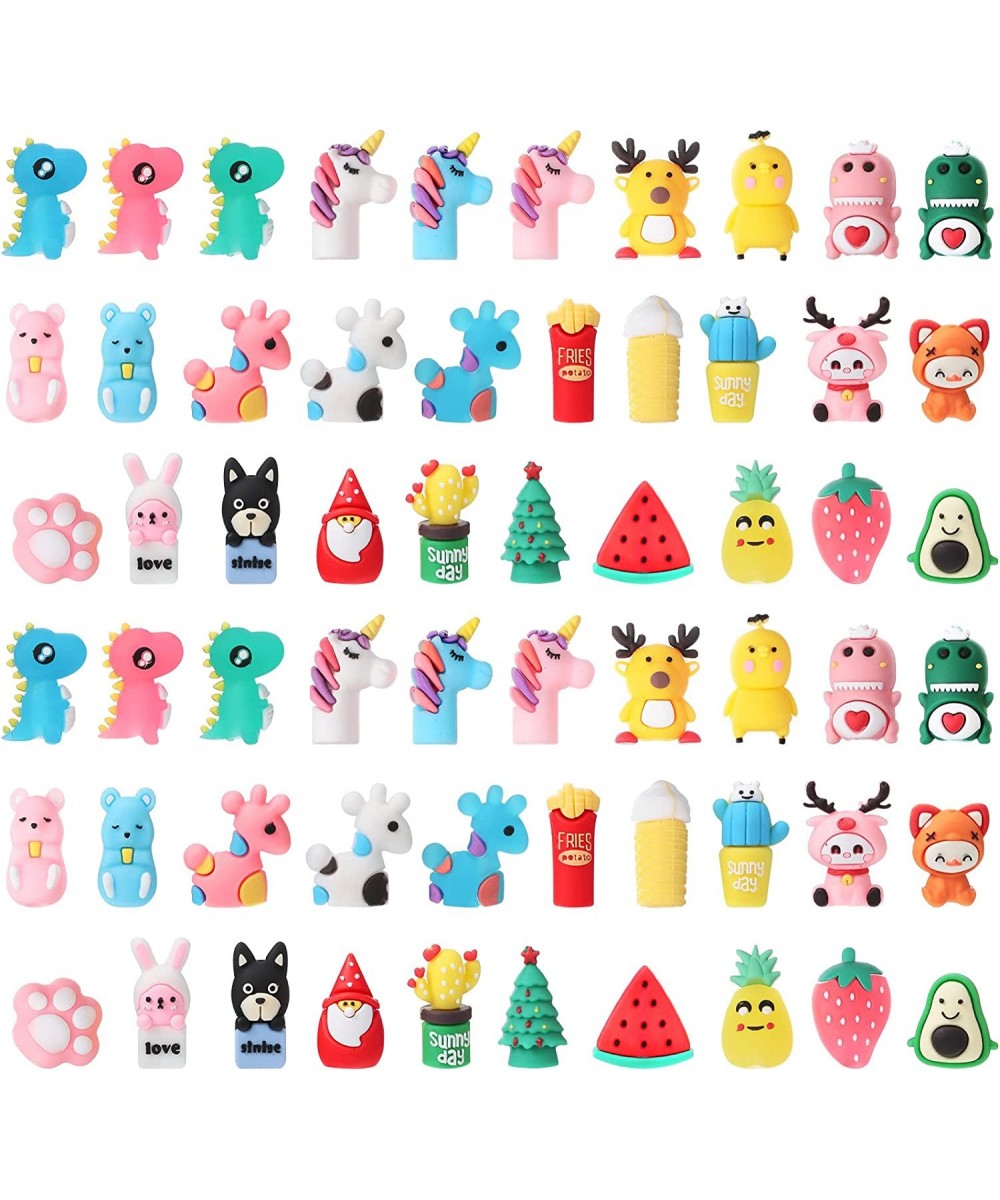 60 Pcs Cute School Supplies Animal Erasers for Kids 3D Take Apart Animal Pencil Toppers Cute Dinosaur Pen Toppers Kawaii Fun ...