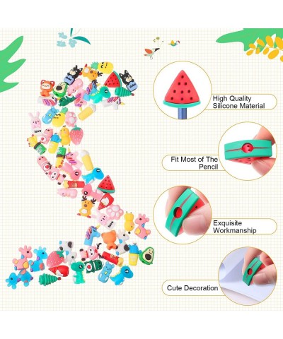 60 Pcs Cute School Supplies Animal Erasers for Kids 3D Take Apart Animal Pencil Toppers Cute Dinosaur Pen Toppers Kawaii Fun ...