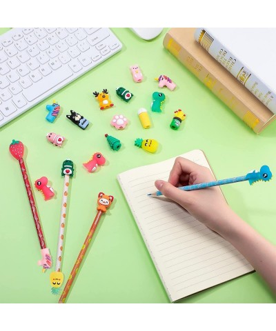 60 Pcs Cute School Supplies Animal Erasers for Kids 3D Take Apart Animal Pencil Toppers Cute Dinosaur Pen Toppers Kawaii Fun ...